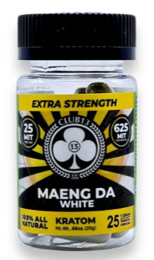CLUB 13 MAENG DA WHITE 25CT KRATOM