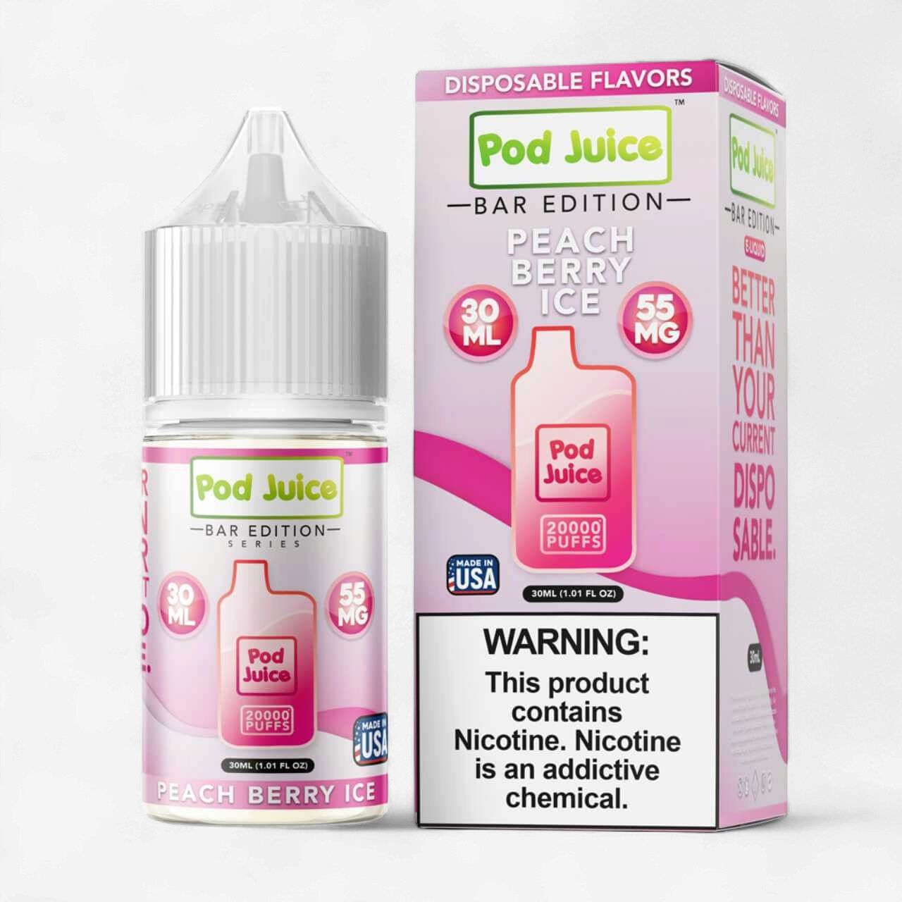 POD JUICE 30 ML  PEACH BERRY   55MG