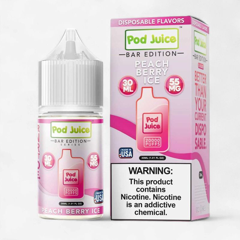 POD JUICE 30 ML  PEACH BERRY   55MG
