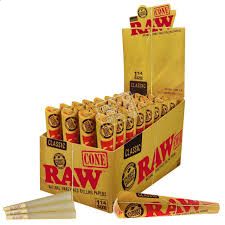 RAW PRE-ROLLED CONES, Size: 1 1/4 Classic 6PK