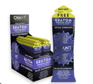 CHANT KRATOM PREMIUM SHOTS 80MG BLUE RASPBERRY- FREE SAMPLE