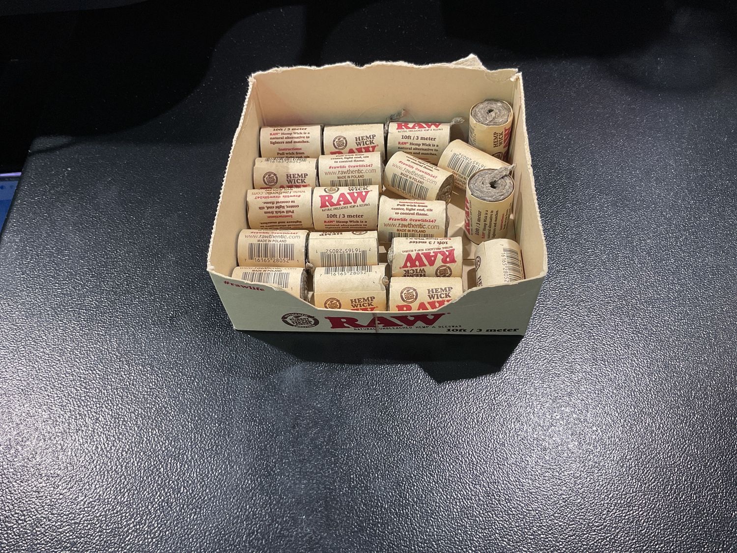 RAW HEMP WICK