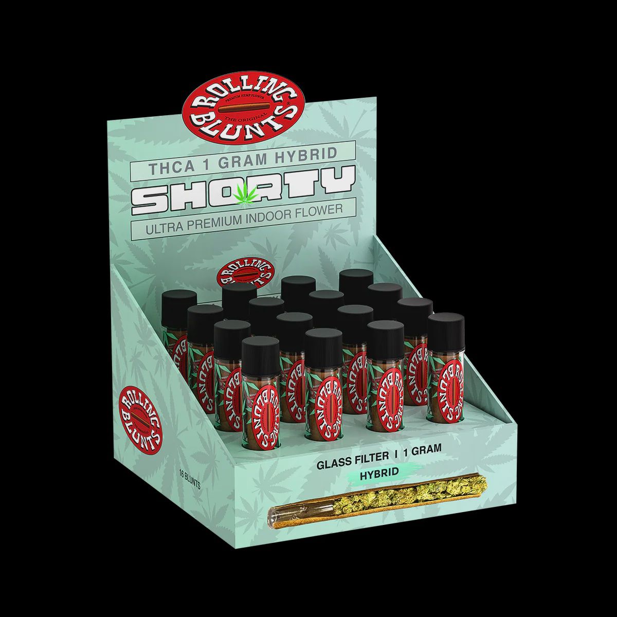 ROLLING BLUNTS ORGANIC WRAPPER GLASS FILTER 1G HYPRID
