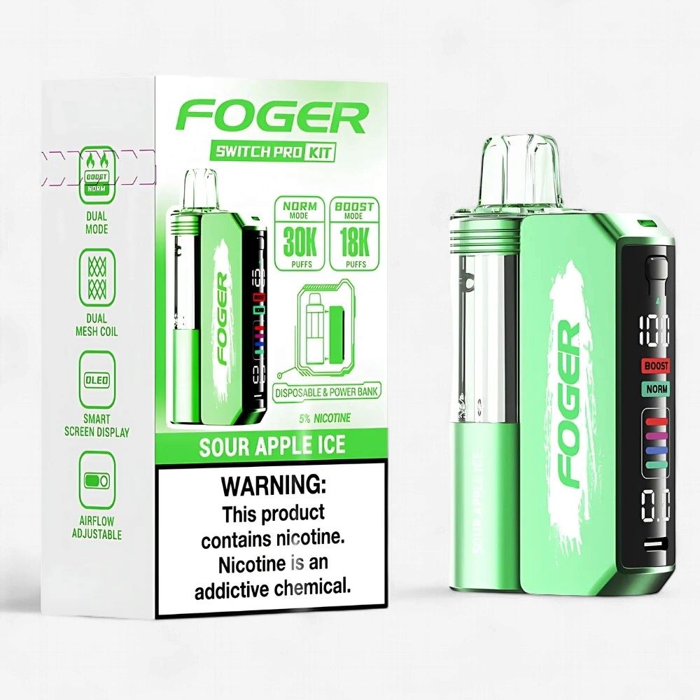 FOGER 30K SOUR APPLE ICE