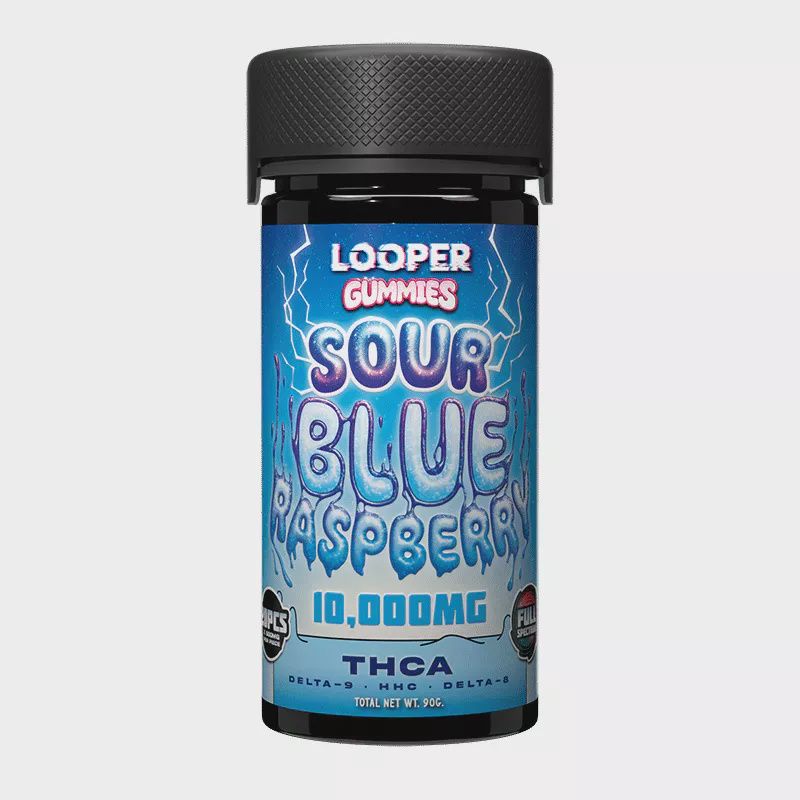 LOOPER GUMMIES 10000MG SOUR BLUE RASPBERRY