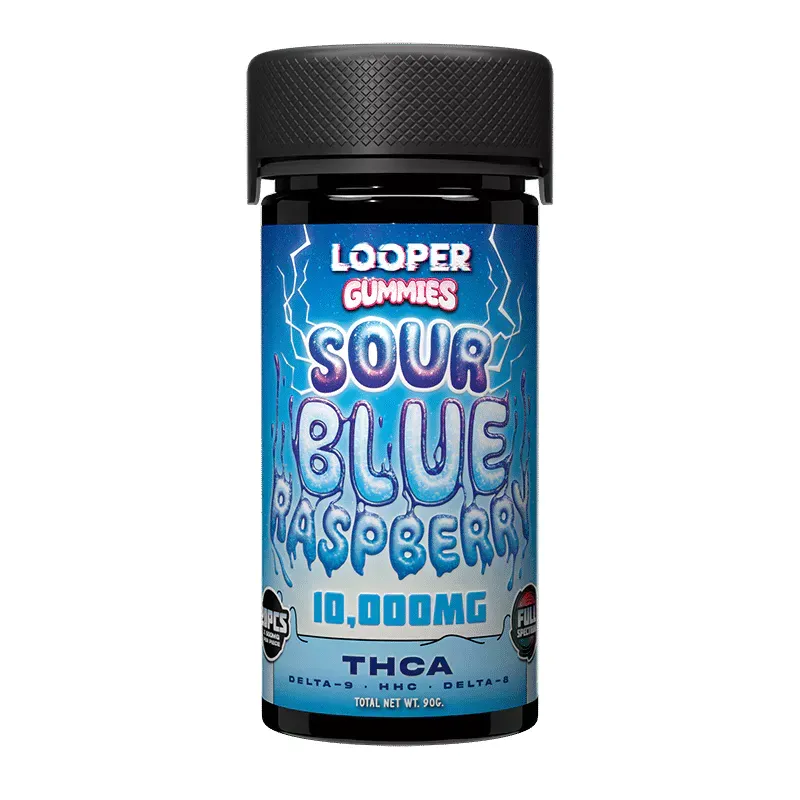 LOOPER GUMMIES 10000MG SOUR BLUE RASPBERRY