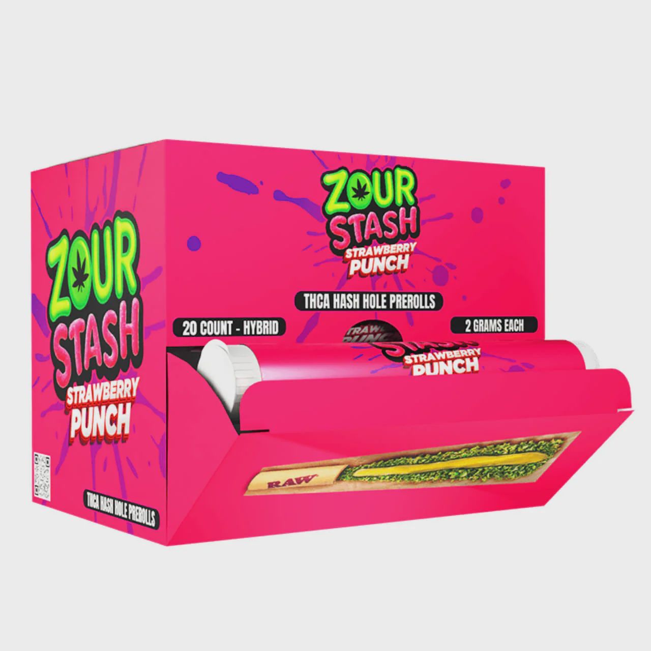 ZOUR STASH PRE-ROLLED 2G STRAWBERRY PUNCH HYBRID