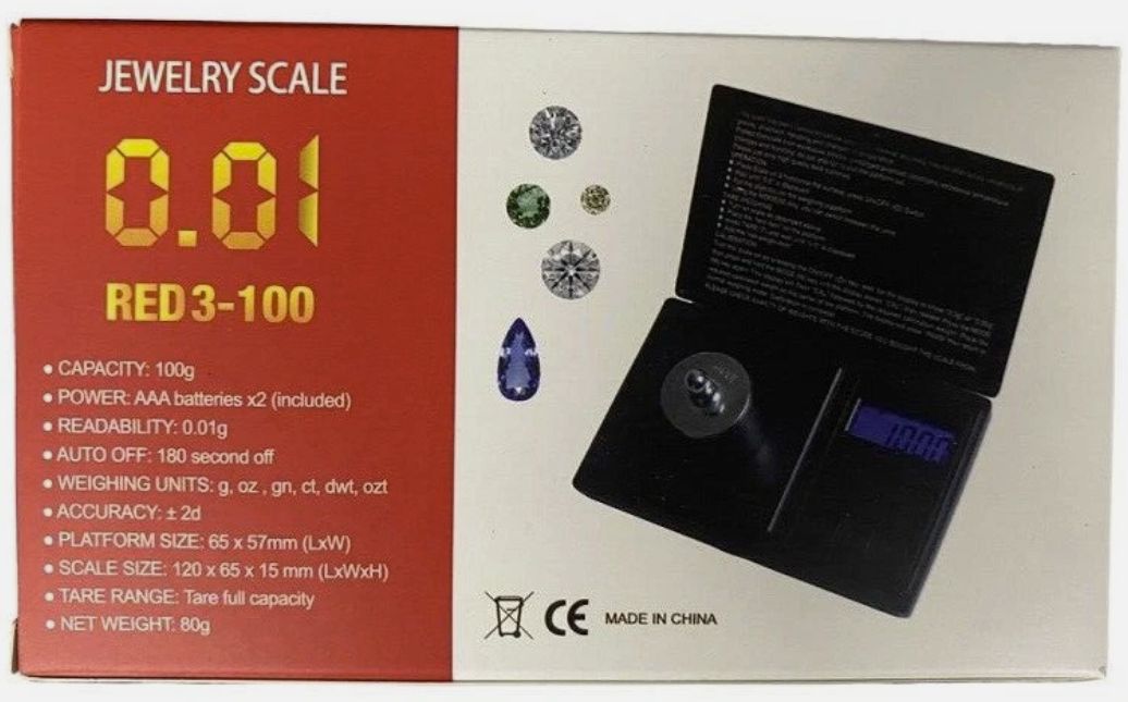 JEWELRY SCALE 0.01 RED3-100 100g*0.01g