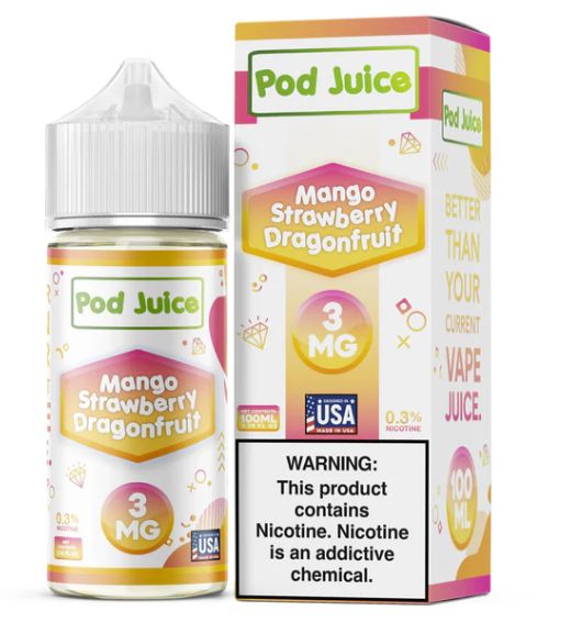 POD JUICE 100 ML Mango Strawberry Dragonfruit 3MG