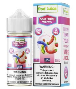 POD JUICE 100 ML Sour Fruity Worms 3MG