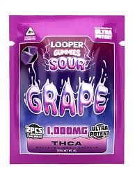 LOOPER GUMMIES SOUR, Flavour: Grape