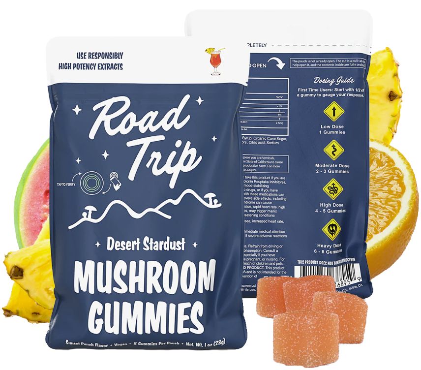 ROAD TRIP SUNSET PUNCH MASHROOM GUMMIES