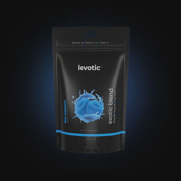 LEVOTIC EXOTIC BLEND BLUE RASPBERRY GUMMIES