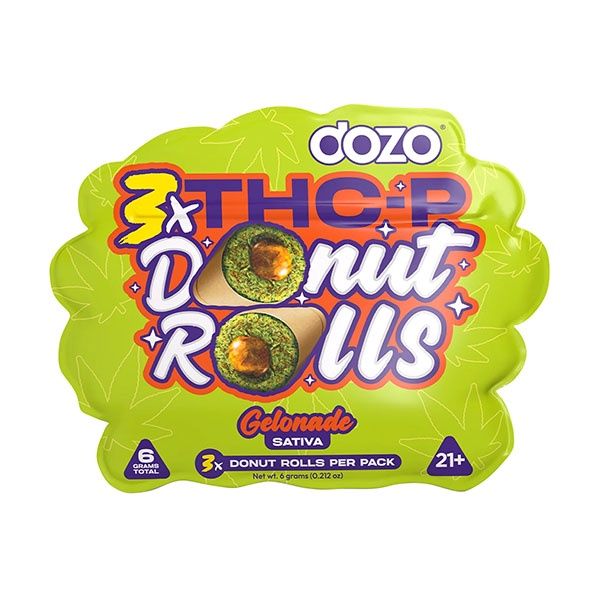 DOZO DONUT ROLLS THC-P PRE ROLLS 3CT/PK 5PK | GELONADE (S)