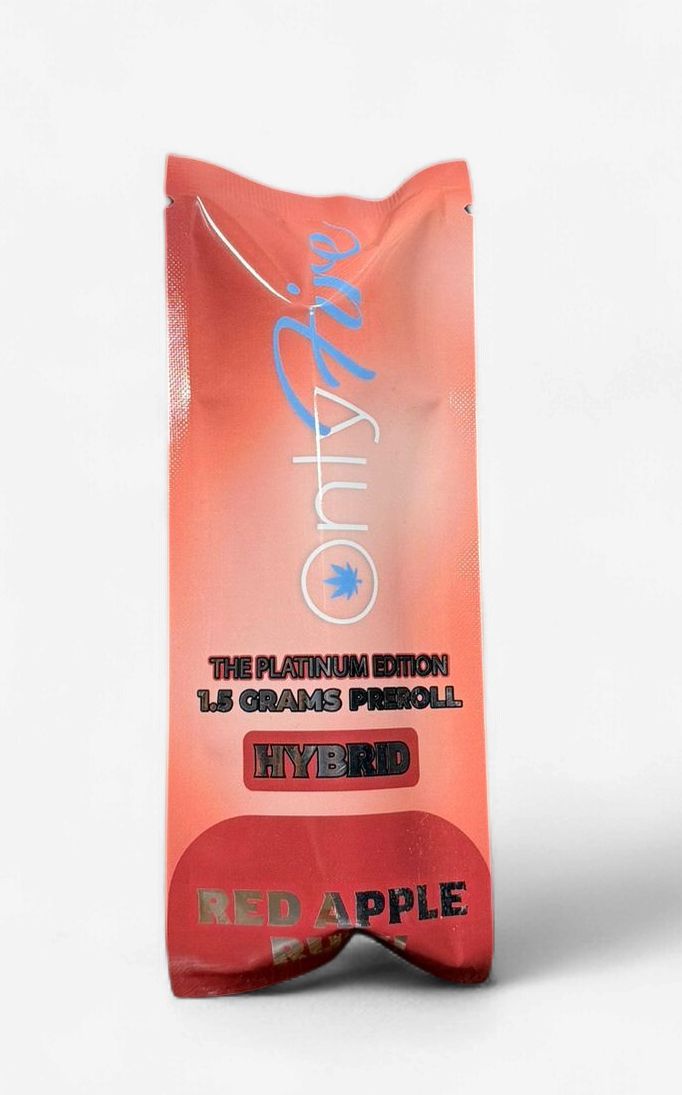 ONLY FIRE 1.5G THC-P NAKED PRE ROLL RED APPLE RUSH (H)