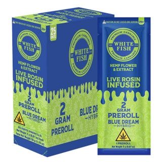 E FISH 2G LIVE ROSIN INFUSED THC-P PRE ROLL  25CT/BOX | BLUE DREAM (H)