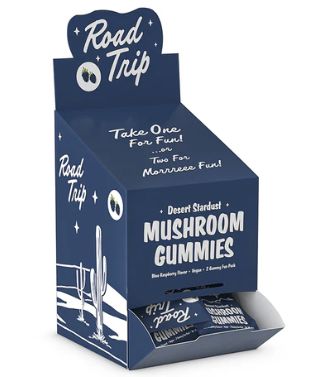 ROAD TRIP 2PC MUSHROOM GUMMIES 30PK BOX BLUE RASPBERRY