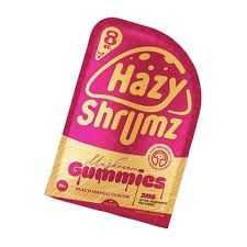 HAZY SHRUMZ GUMMIES 8CT/PK 10PK/BOX 3G GUMMY | PEACH MANGO