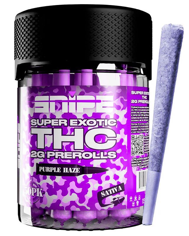 SNIPE SUPER EXOTIC 2G PURPLE(BLAZY SUSAN) THC- 1 1 0 $45.00 $0.00 $45.00 P DIAMOND PRE ROLLS  PURPLE HAZE (S)