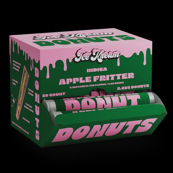 Ice Kream Donuts THC-A Hash Hole Pre-Roll, 2.25g 20CT Apple Fritter - INDICA