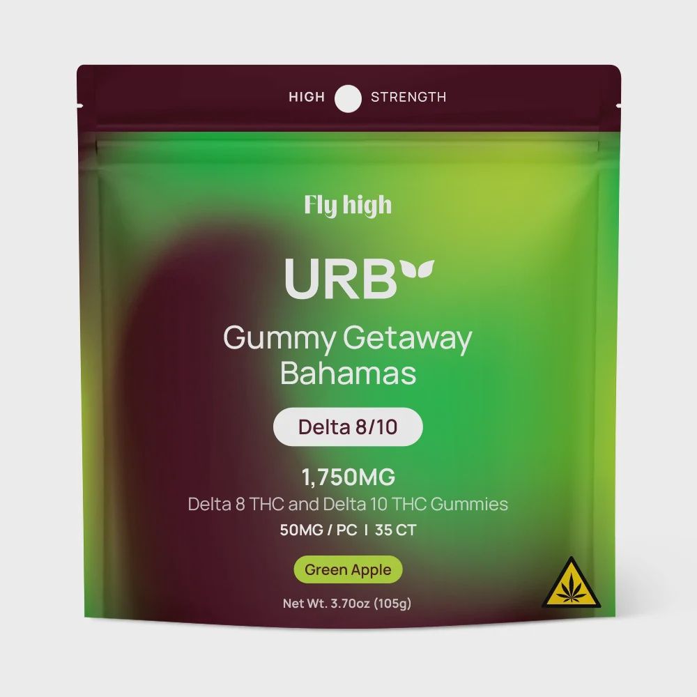 URB D8 VGN GUMMIES 1750MG 35CT GREEN APPLE