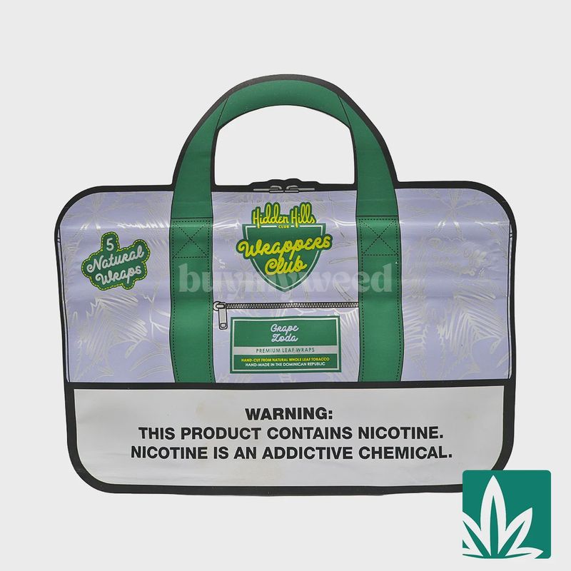 HIDDEN HILLS WRAPPERS CLUB PREMIUM LEAF WRAPS | GRAPE ZODA