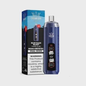 AL FAKHER CROWN BAR 8000 PRO 5PK  BLUE RAZZ BLAST