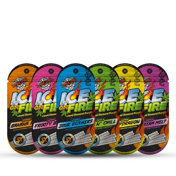 WAZABI FIRE ON ICE LD 3X2G PRE ROLLS 5CT  Ice Cream Melt (Indica)