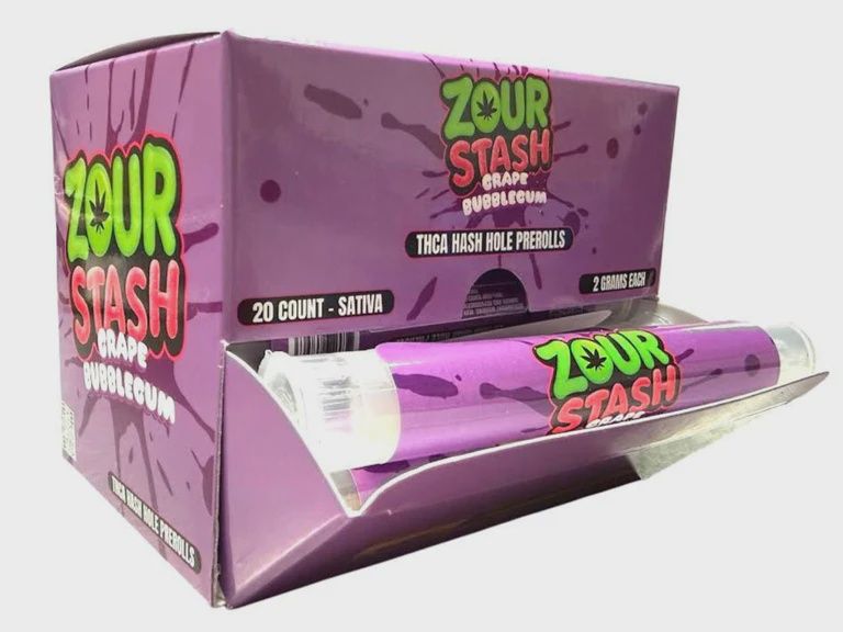 ZOUR STASH GRAPE BUBBLEGUM