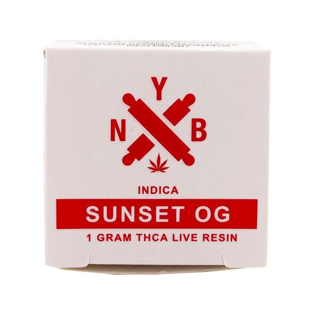 NYB SUNSET OG INDICA 1GM THCA LIVE ROSIN