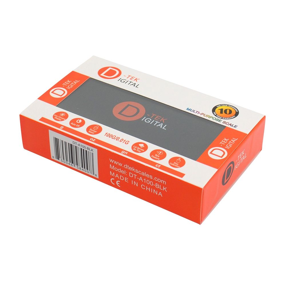 D-TEK DIGITAL SCALE 100gX0.01g DT-A100-BLK BLACK