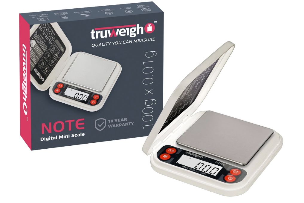 TRUWEIGH NOTE MINI SCALE 100gX0.01g WHITE