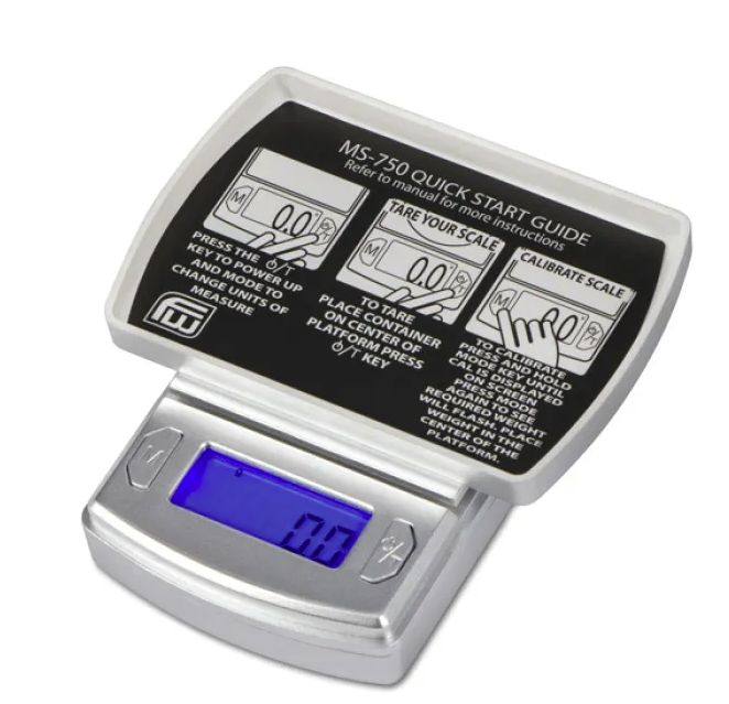 AWS SCALE MS-750-SIL 600x0.1g SILVER