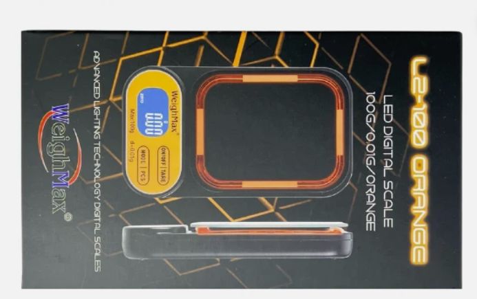 WEIGHMAX L2 LED DIGITAL SCALE 100g x 0.01g ORANGE