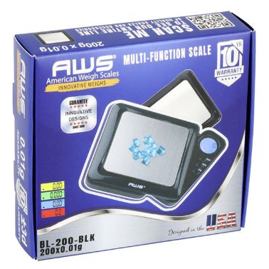 AWS SCALE BL-200- 200gx0.01g BLACK