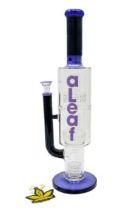 ALEAF WATERPIPE 14.5" TRIPLE THUNDER W/MATRIX PERC AL2114 PURPLE