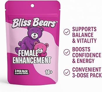 BLISS BEARS FEMALE ENHANCEMENT GUMMIES 6/Pk NEW BARCODE