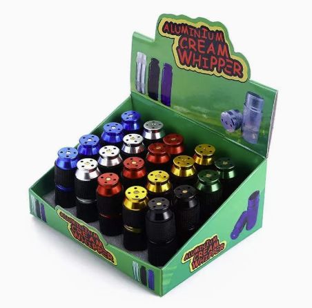 METAL CRACKER / CREAM WHIPPER ALUMINIUM W/RUBBER 20CT/PK