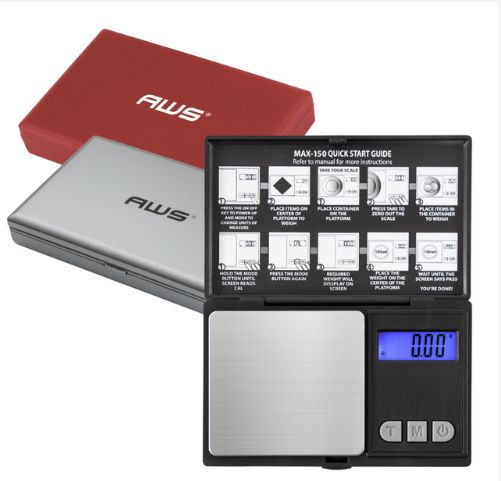 AWS SCALE MAX-150- 150x0.01g BLACK