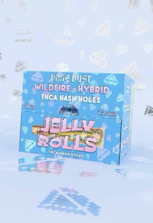 PIXIE DUST JELLY ROLLS Diamond+Badder THC-A 2.3g PreRoll 20/Box WILDFIRE HYBRID