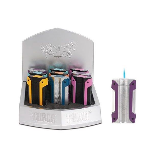 SCORCH TORCH SINGLE TORCH W/SIDE PUSH BUTTON 9ct/DISPLAY #61835