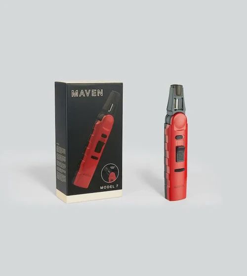 MAVEN MODEL 7 TORCH LIGHTER RED
