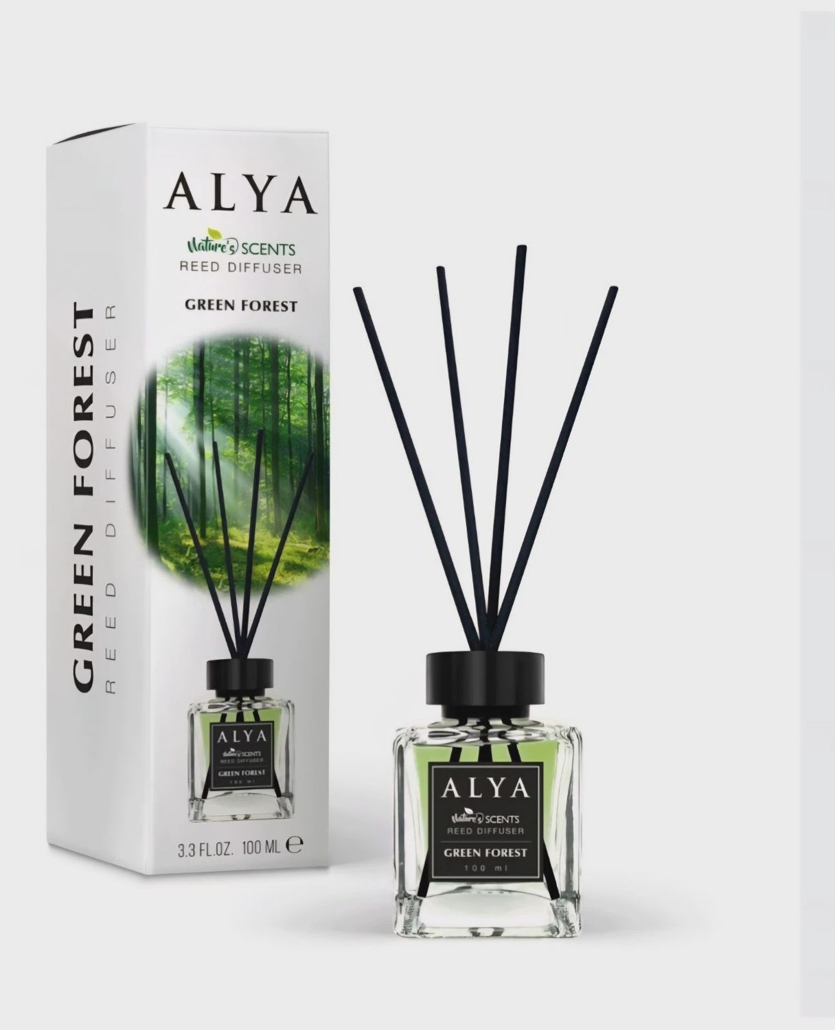 ALYA NATURES SCENTS REED DIFFUSER GREEN FOREST