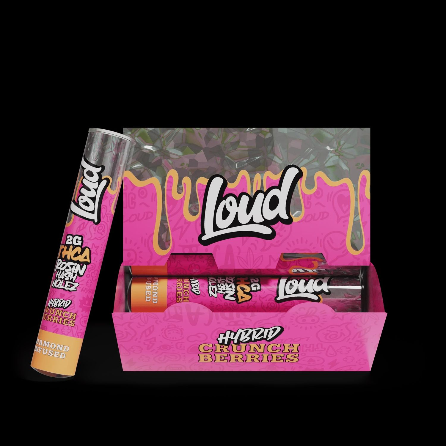 Loud Rosin hash holes 2G 20ct - crunch berries