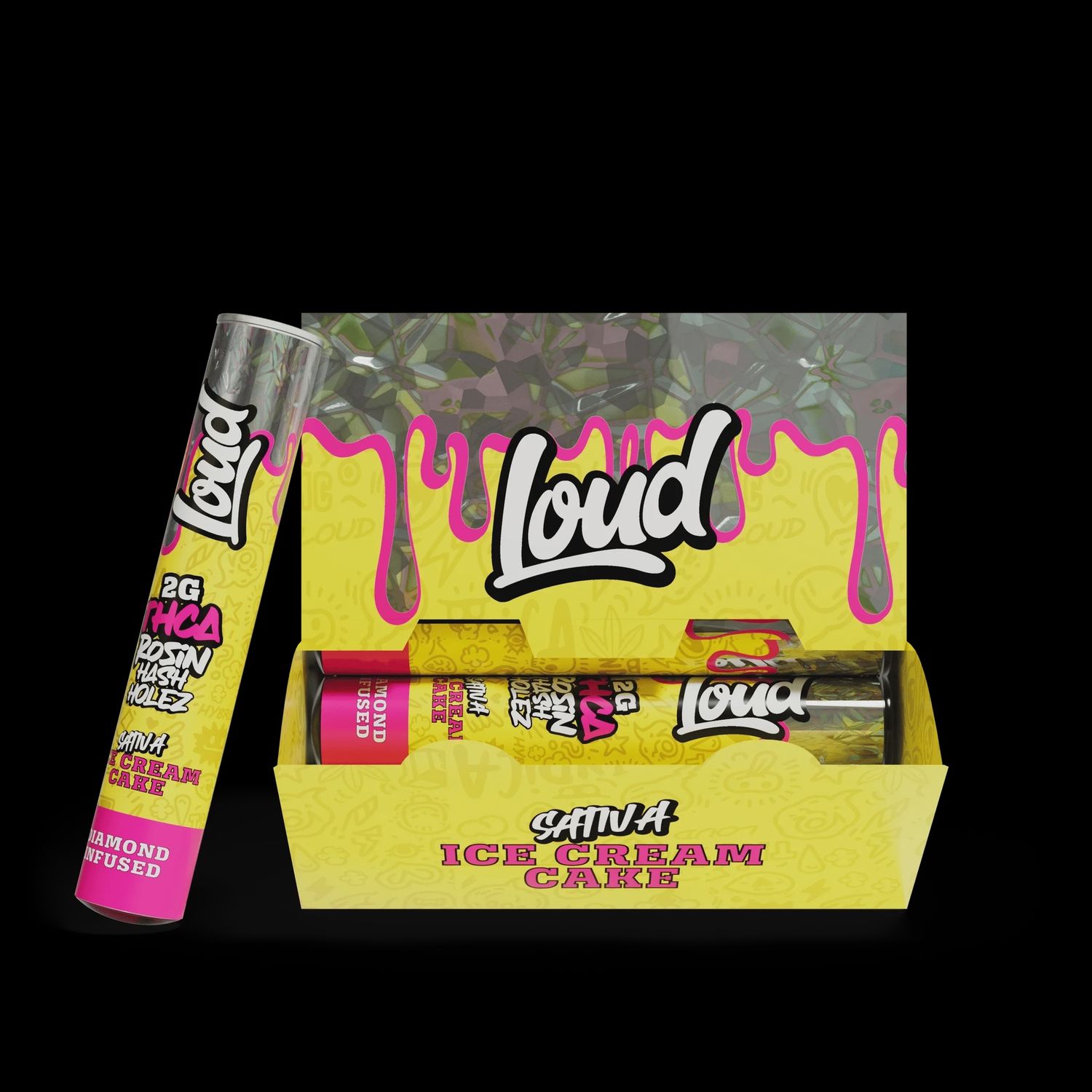 Loud Rosin hash holes 2G 20ct - ICE CREAM CAKE