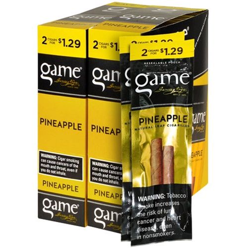 GAME PINEAPPLE NATURAL LEAF CIGARILLOS