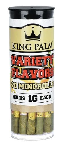 KING PALM VARIETY FLAVORS 20 MINI ROLLS