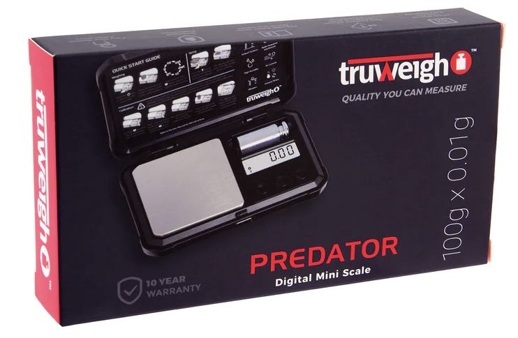 TRUWEIGH PREDATOR DIGITAL MINI SCALE 100g*0.01g RED