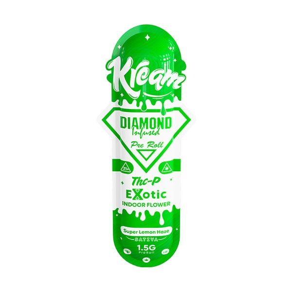 KREAM THC-P EXOTIC DIAMOND INFUSED 1.5G PRE ROLLS 40CT/BOX | SUPER LEMON HAZE (S)
