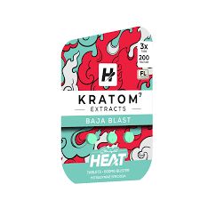 STRAIGHT HEAT KRATOM EXTRACTS TABS 3CT/PK 200MG TAB 10PK/BOX | BAJA BLAST